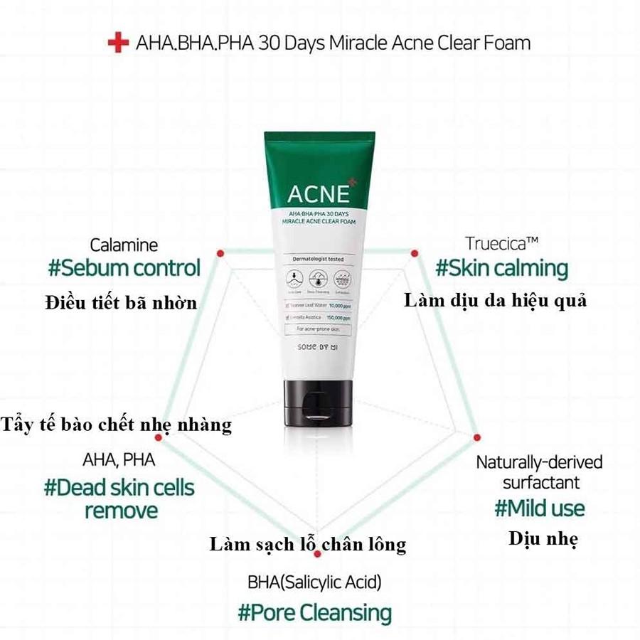 Some by mi AHA BHA PHA 30 days miracle clear foam, toner, serum fulll Size