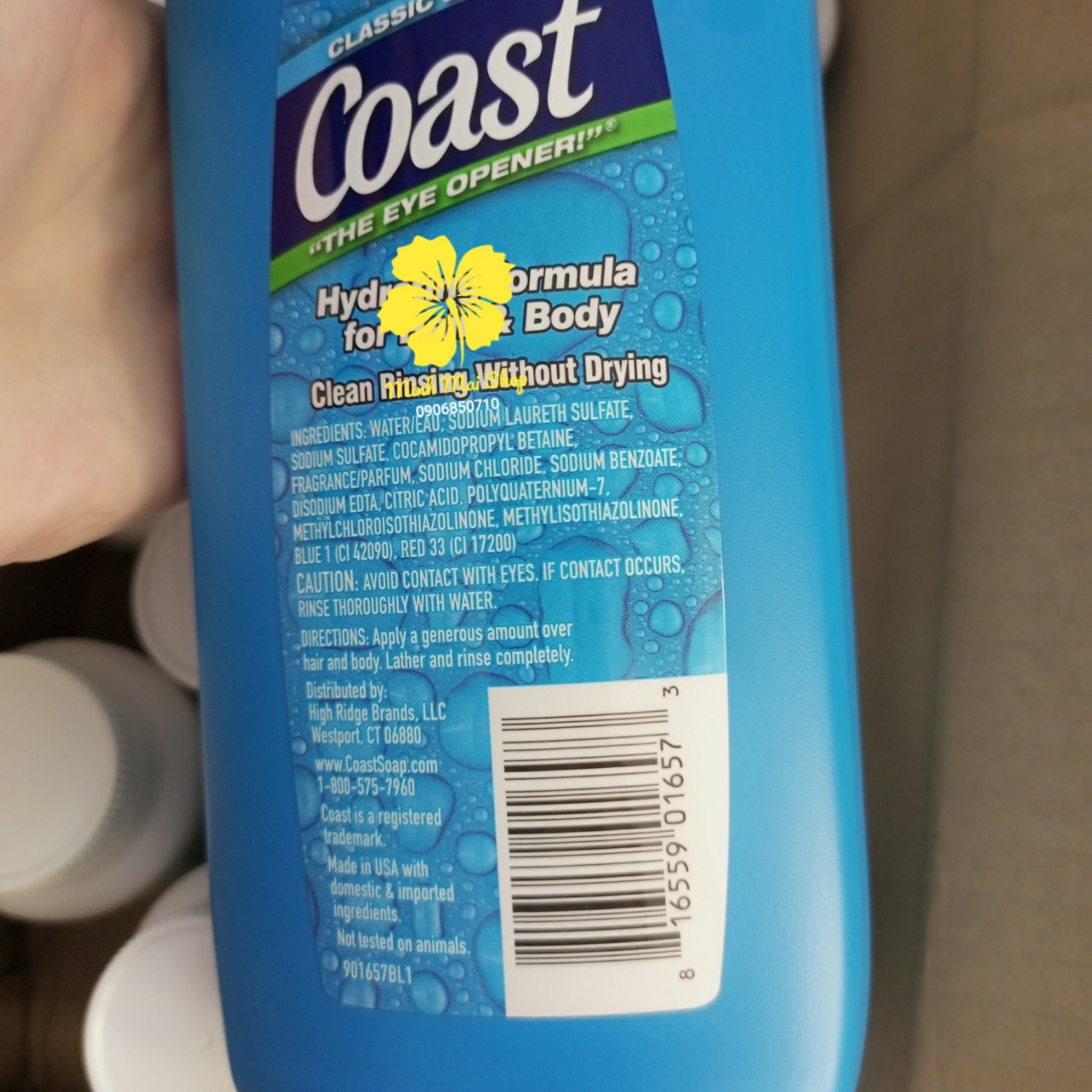 Sữa tắm Coast 946ml có vòi của Mỹ