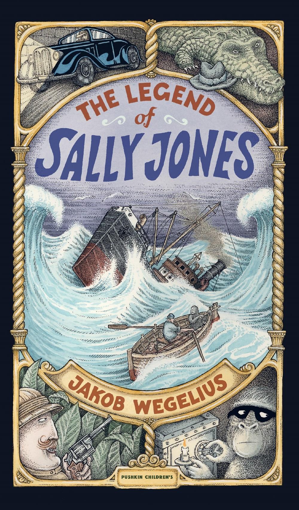 Sách - The Legend of Sally Jones by Jakob Wegelius Peter Graves (UK edition, hardcover)