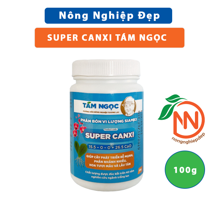 Super Canxi Nitrat Tám Ngọc 100g - Phân Bón Làm Mập Rễ, Hạ Phèn, Sát Khuẩn