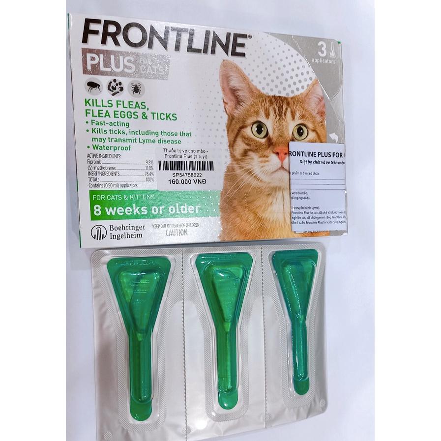 Frontline Plus Nhỏ gáy MẪU MỚI diệt ve rận cho mèo