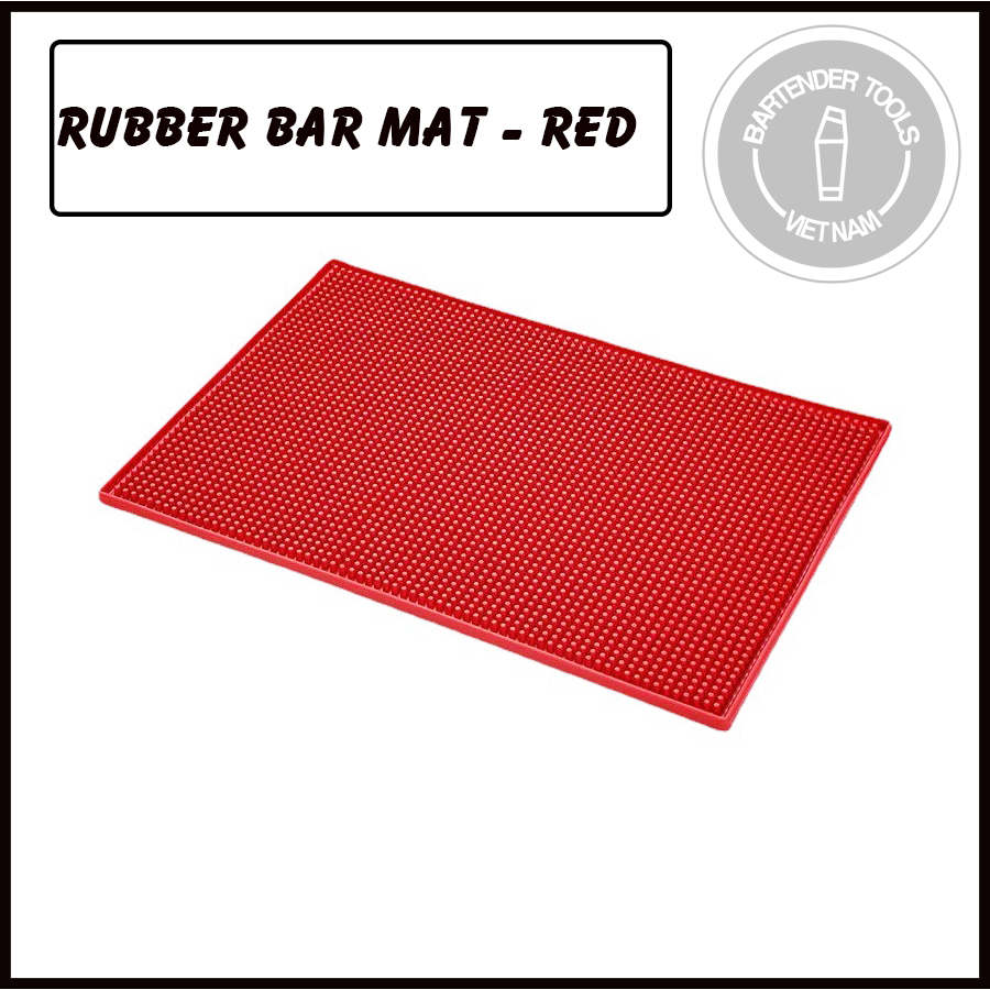 Thảm cao su lót quầy bar - Rubber Bar Mat  [ Đỏ