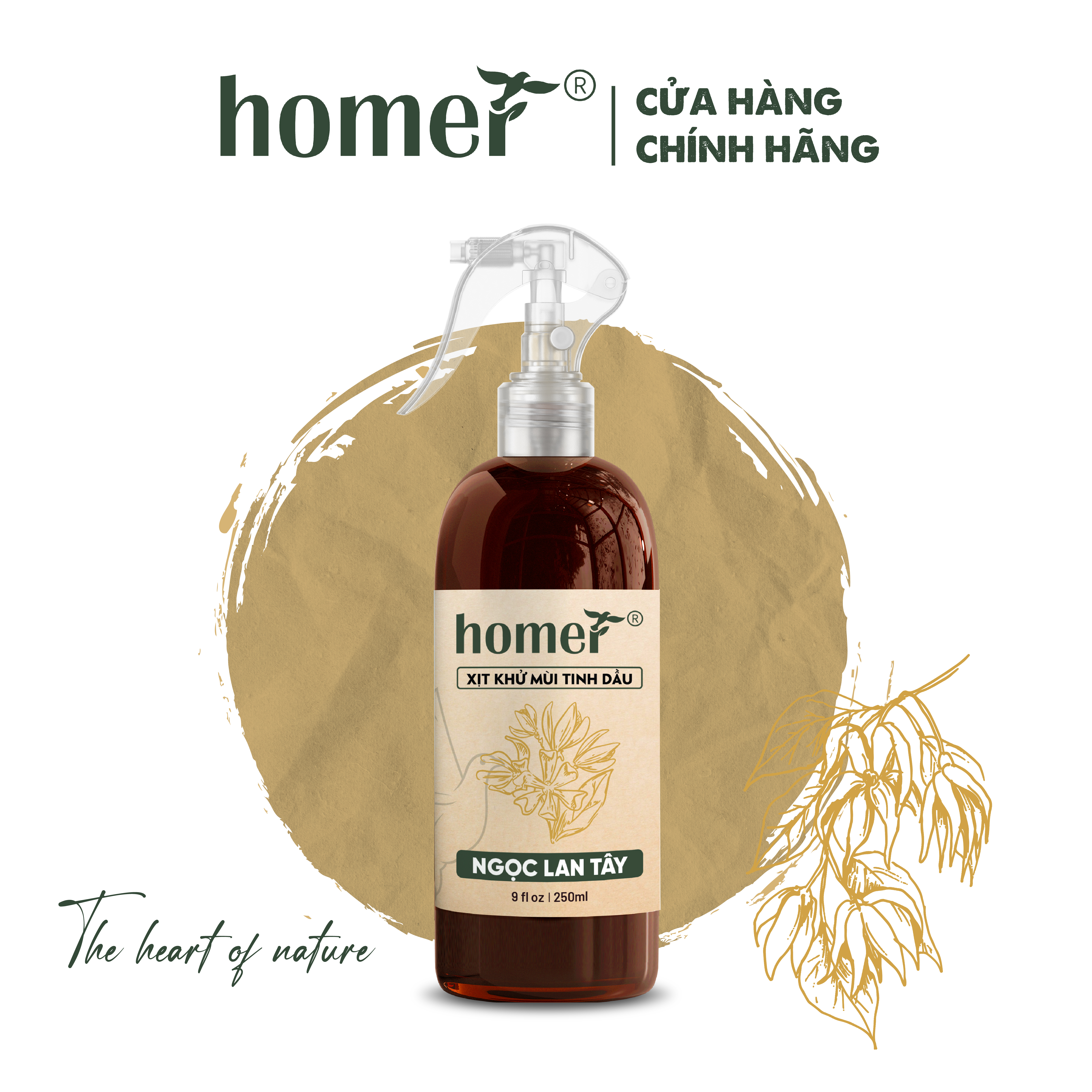 Tinh Dầu Ngọc Lan Tây Homer 100Ml - Tinh Dầu Thiên Nhiên Nhập Khẩu Nguyên Chất Giúp Giảm Stress, Khử Khuẩn Và Xua Đuổi Côn Trùng, Sử Dụng Hiệu Quả Với Máy Xông Tinh Dầu - Xịt Phòng 250Ml