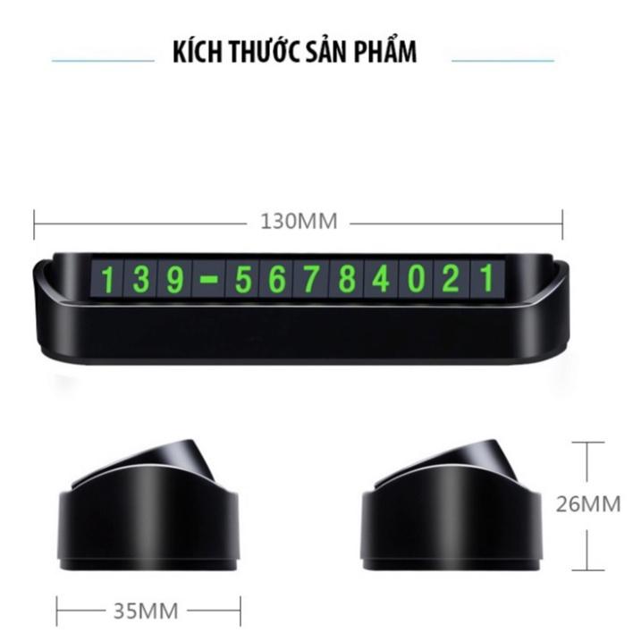 Bảng ghi số phone trên ô tô gắn taplo khi dừng đỗ xe