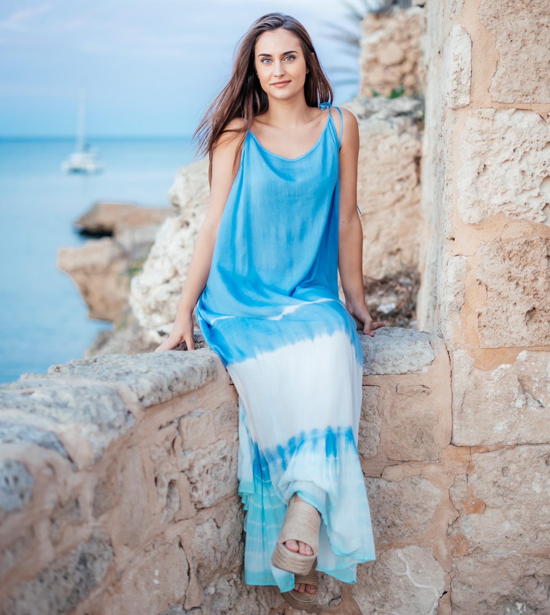 Maxi 2 Dây Cotton Isla Bonita IB23491-BU