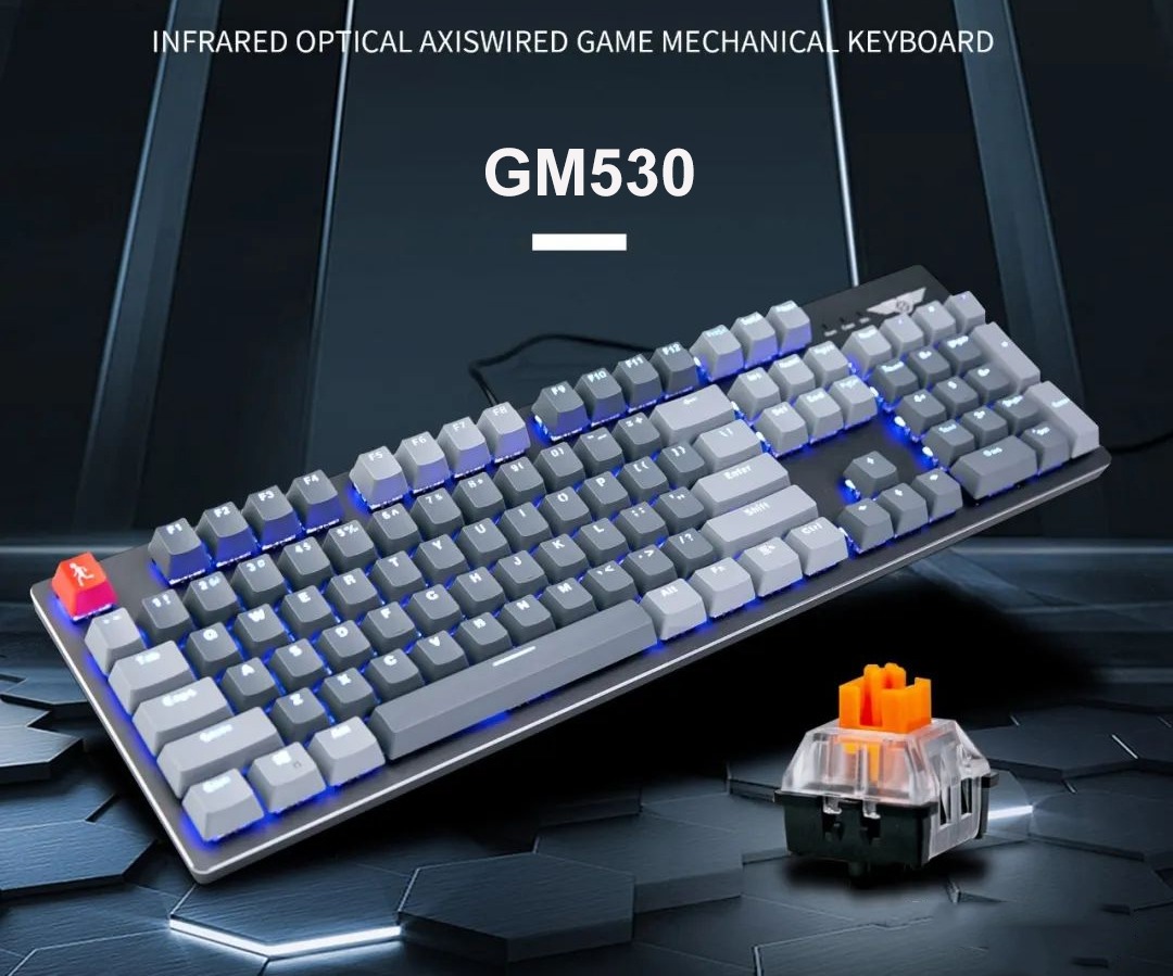 Bàn phím quang cơ StarNet Newmen GM530 ( Led RGB, IP69 ) – Hàng Chính Hãng