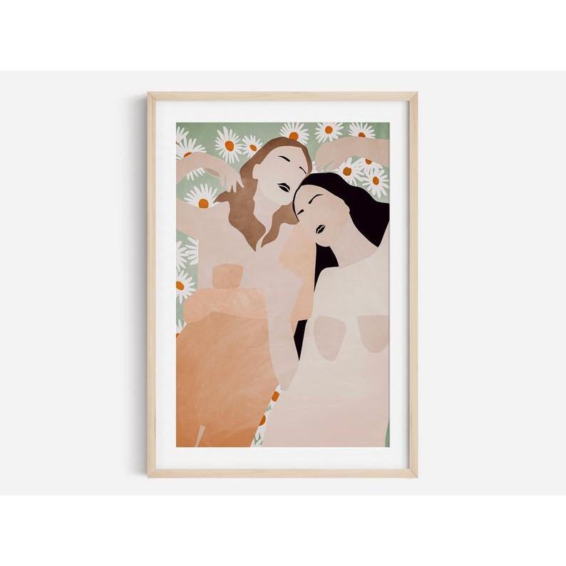 Tranh in cao cấp | Tranh nghệ thuật trừu tượng - Abstract People Art, Mid Century Art, Modern Abstract Art 01