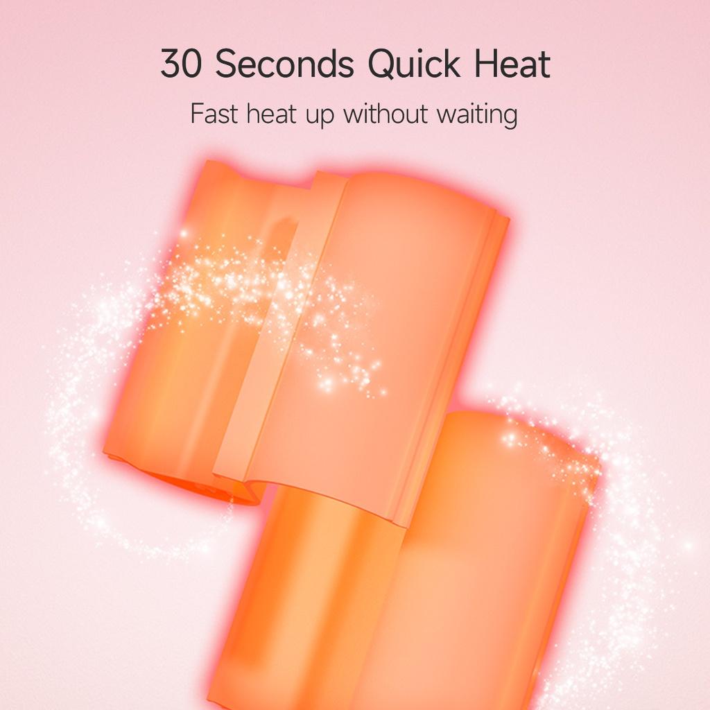 Máy Uốn Tóc Riwa Tráng Men 3 Tốc Độ Điều Chỉnh Nhiệt Độ Thiết Kế Móng Vuốt Mèo 32MM