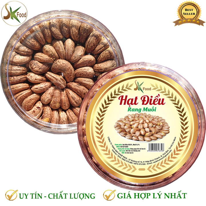 500G HẠT ĐIỀU RANG MUỐI XẾP HOA ĐẸP HÀNG LOẠI 1 CAO CẤP