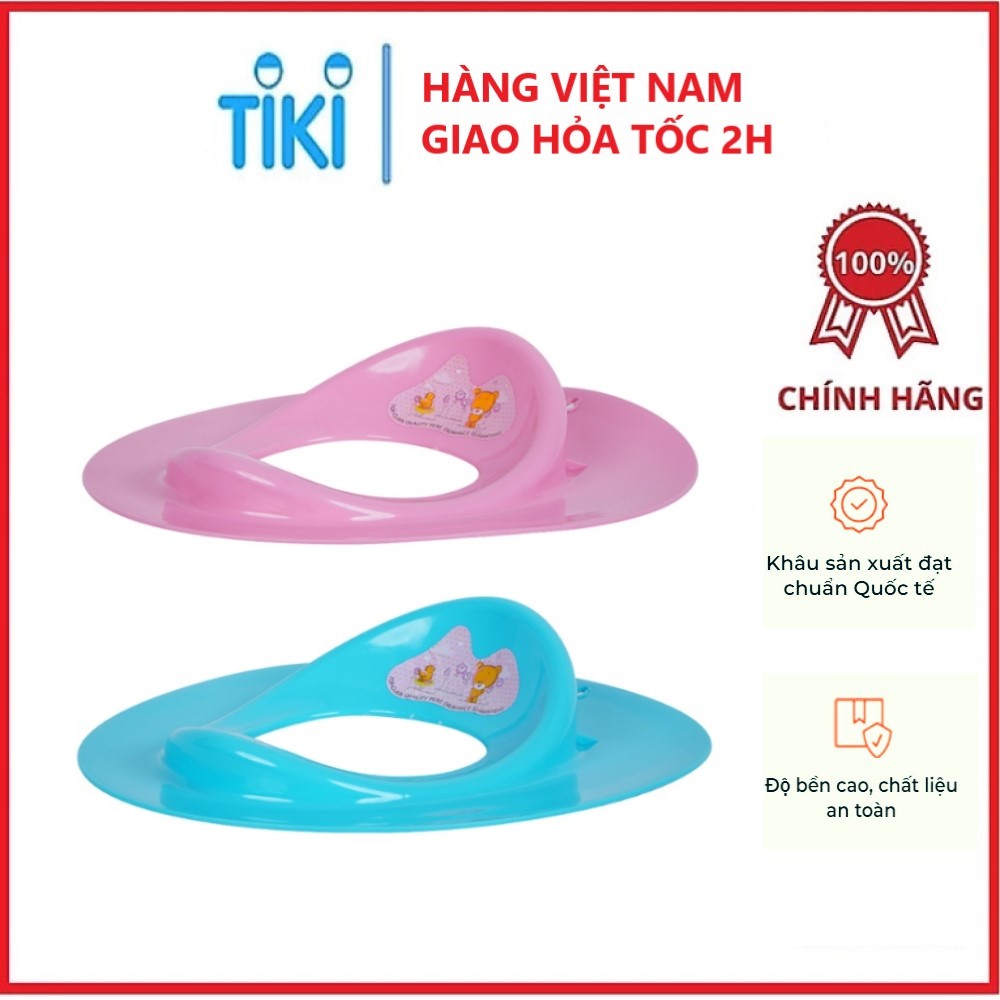 Bệ thu nhỏ bồn cầu cho bé , thu nhỏ bồn cầu cho bé đi vệ sinh thoải mái Việt Nhật - Hàng chính hãng