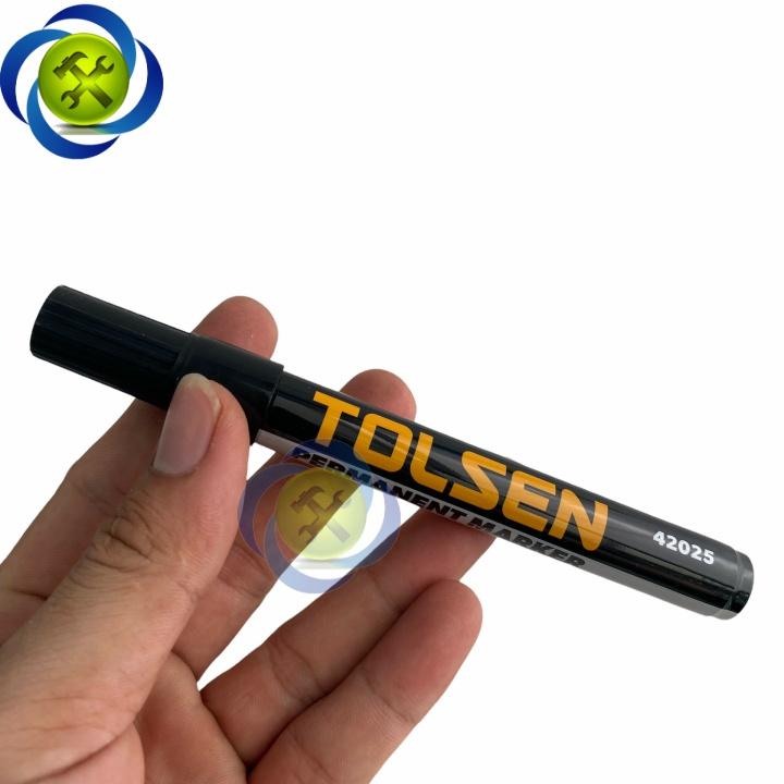Bút lông dầu màu đen Tolsen 42025 dài 143mm