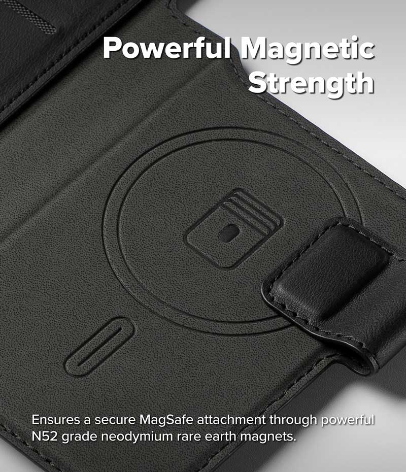 Ví từ tính RINGKE Folio Grip Wallet Magnetic cho iPhone 17 Pro Max - Hàng Chính Hãng