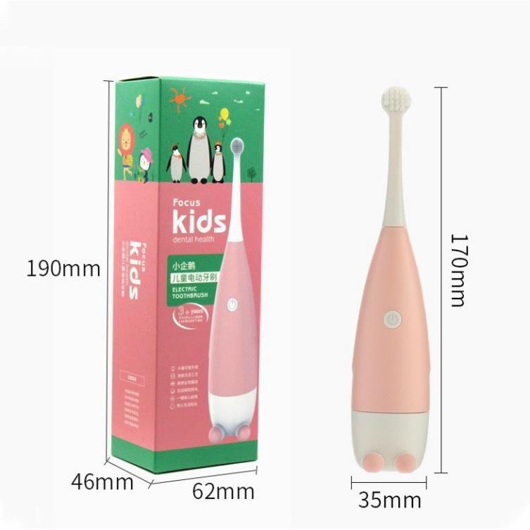 Bàn Chải Đánh Rưng Điện KIDS Cho Bé Yêu - Tặng Kèm Pin và 1 Đầu Bàn Chải