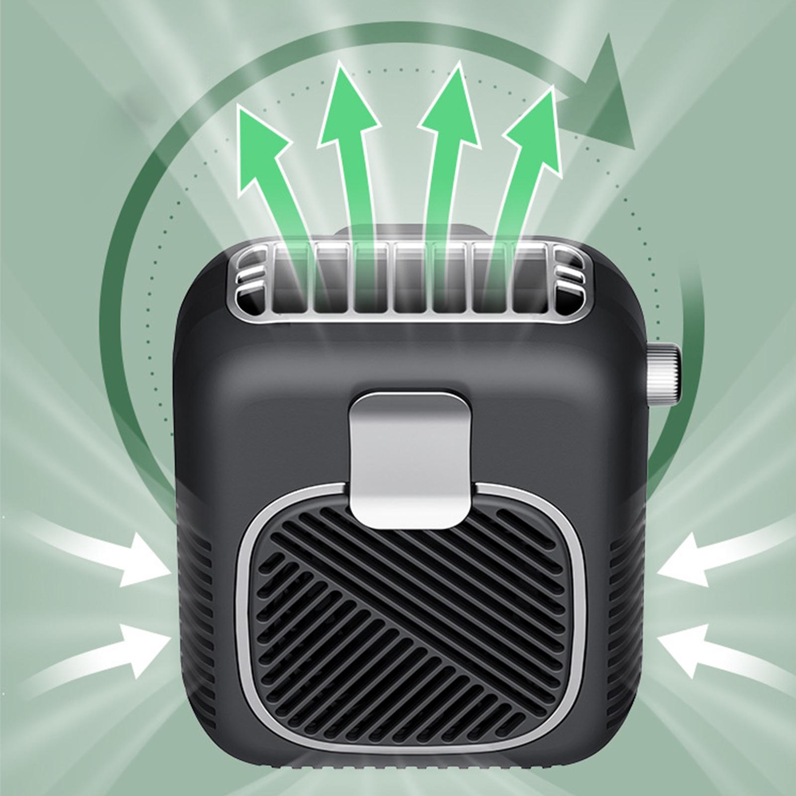 Portable Waist Fan Lightweight Table Fans Bedroom for Outdoor Travel Cycling