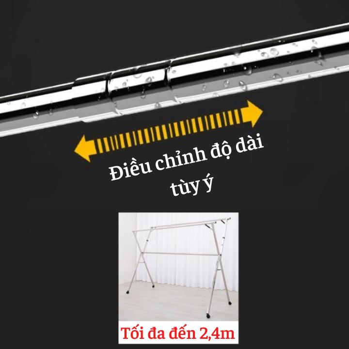 Giàn Phơi Quần Áo Thông Minh Có Bánh Xe, Giá Treo Đồ Gấp Gọn Bằng Inox GP-16