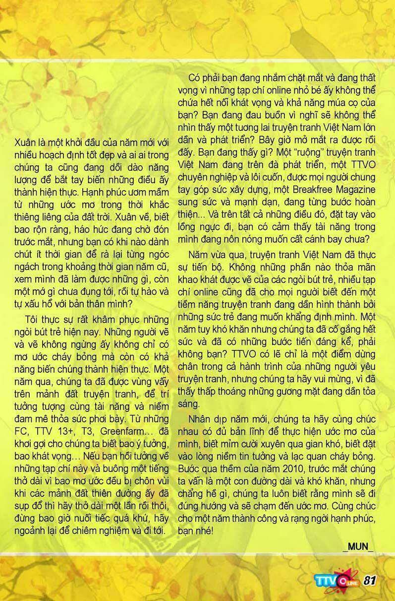 tạp chí truyện tranh việt nam online - ttvo chapter 5 82