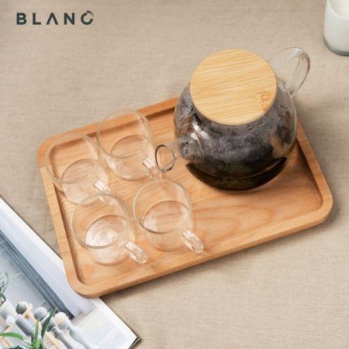 Khay Gỗ Chữ Nhật Trang Trí Trong Nhà Bếp Bàn Ăn Phong Cách Bắc Âu Decor Gỗ Beech BLANC