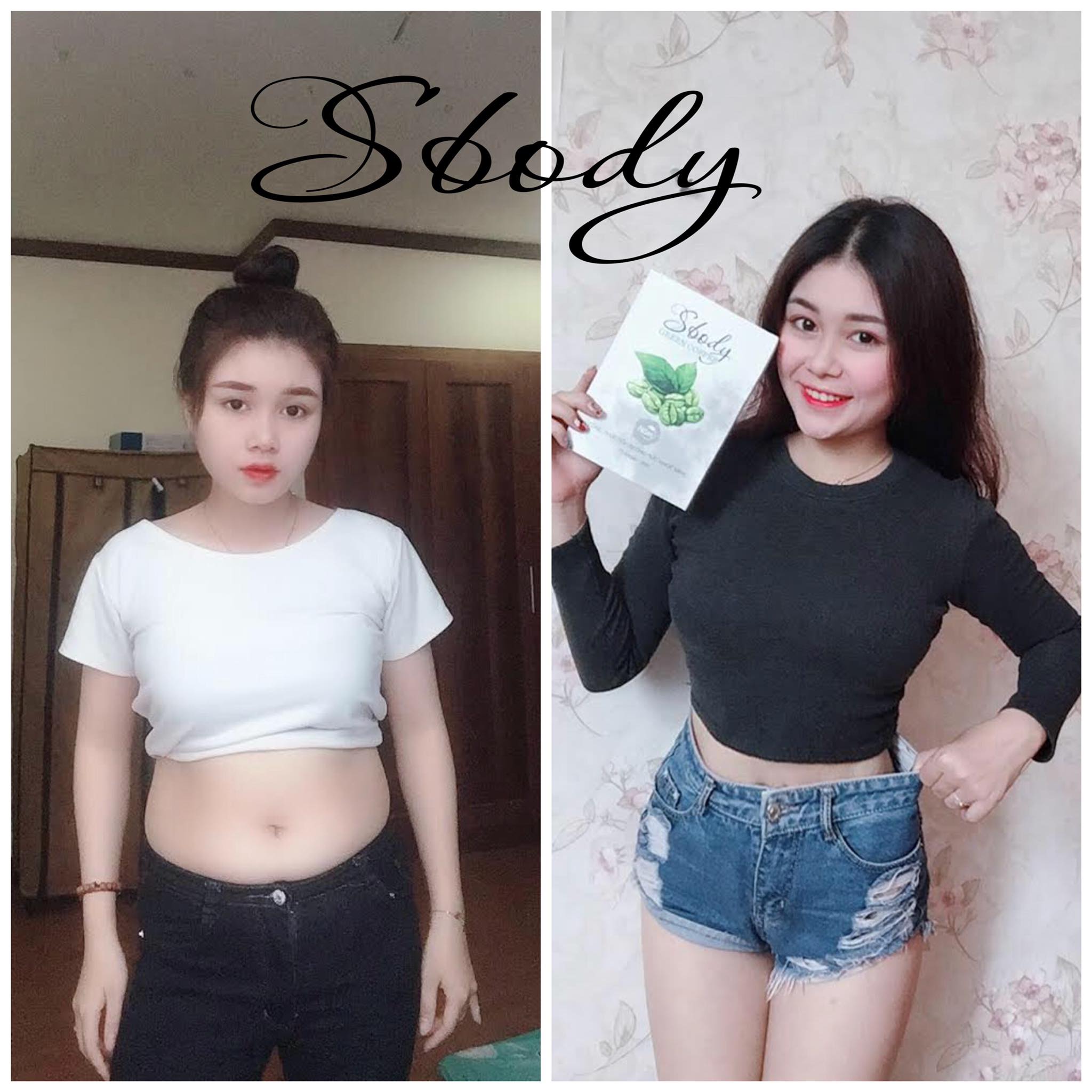 Sbody Green Coffee - Cà Phê Xanh hỗ trợ Giảm Cân Sbody (Hộp 12 gói x 15g + Tặng 1 thước dây): Kiểm soát cân nặng an toàn hiệu quả