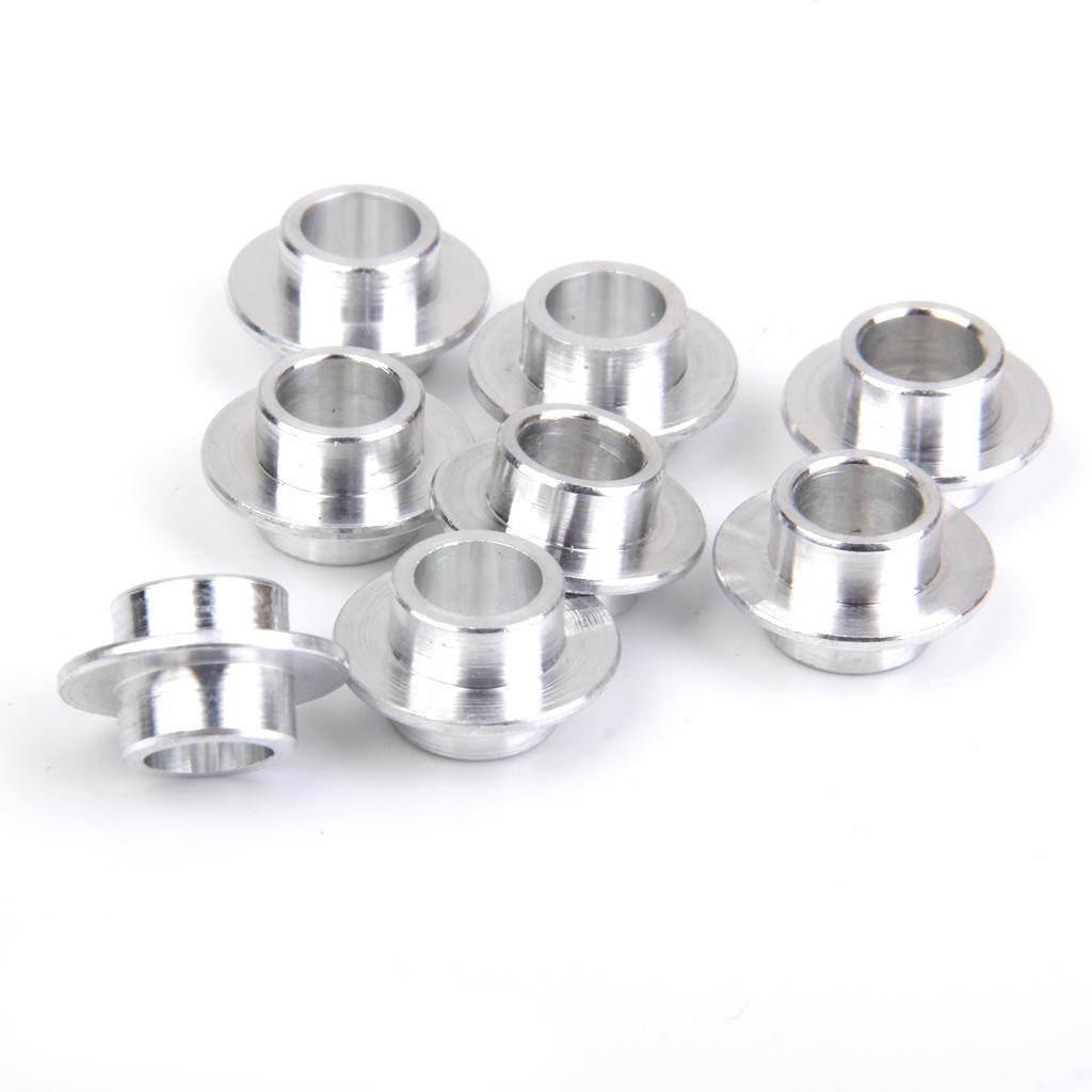 8 pieces Alloy Skate Bearing Spacers 8mm + 4pcs Inline Roller Hockey Fitness Skate Wheel 72 mm