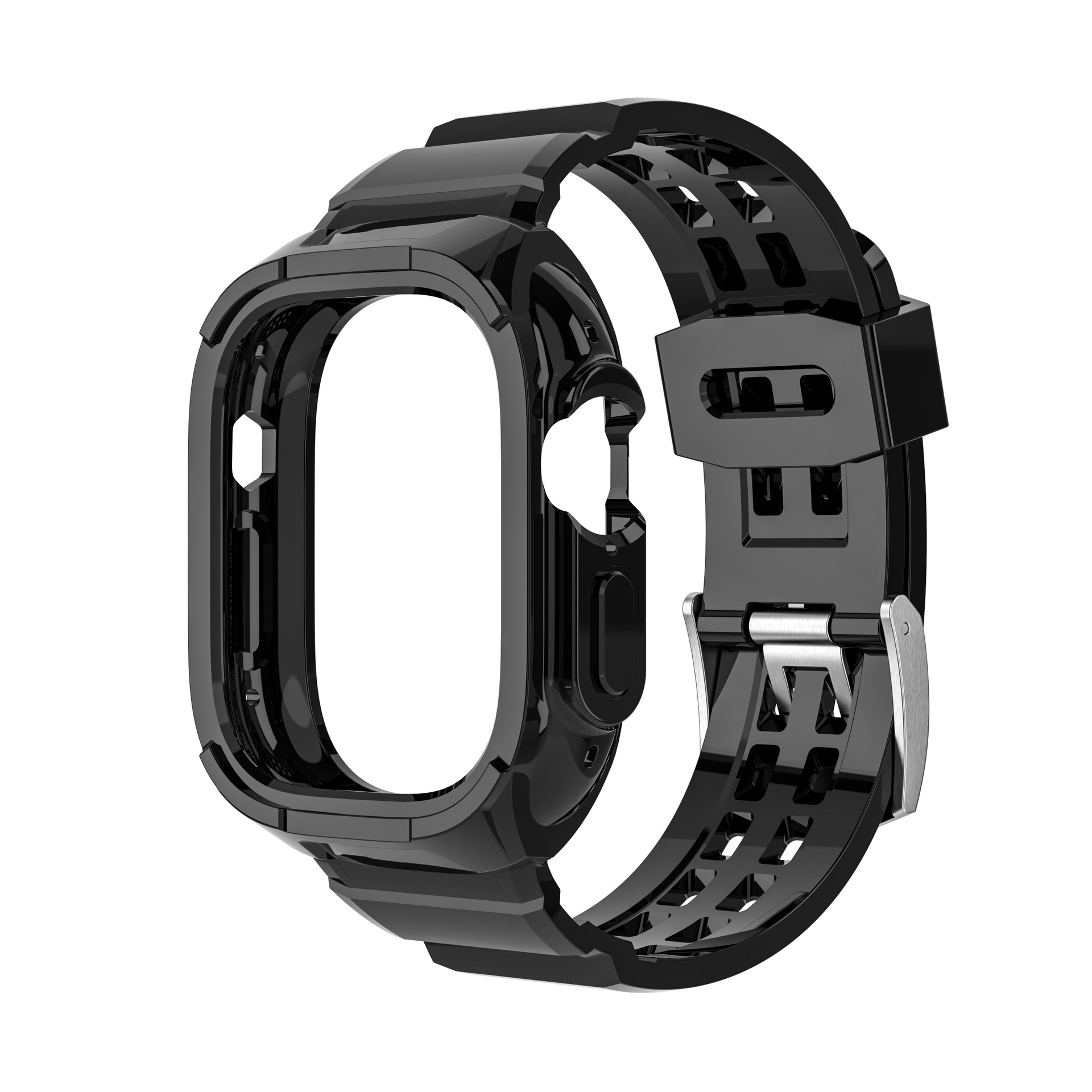 Ốp Case tích hợp dây đeo Simple bảo vệ cho Apple Watch Ultra / Apple Watch Ultra 2 Size 49mm - Hàng Chính Hãng