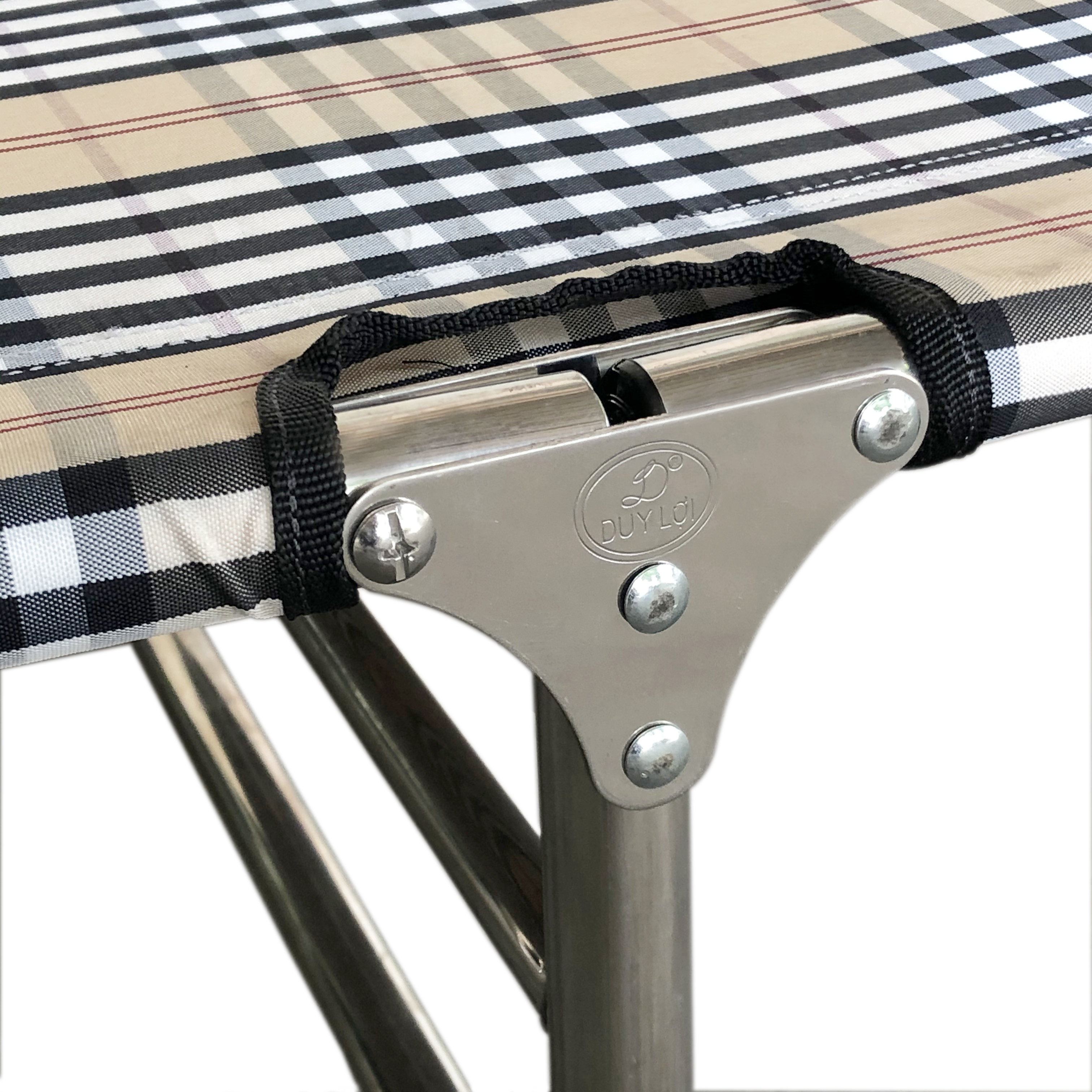 GHẾ - GIƯỜNG XẾP DUY LỢI INOX CỠ ĐẠI (Qùa tặng 20 móc áo)