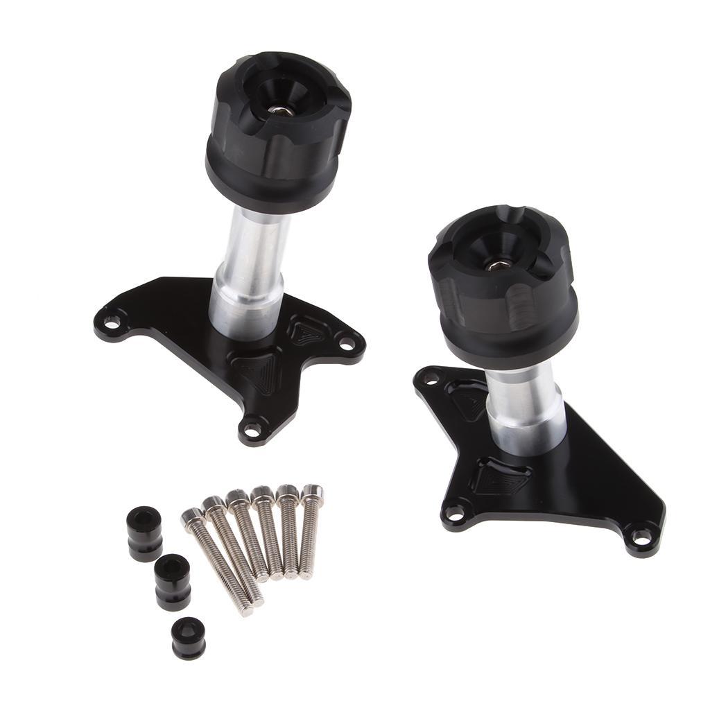 2 Set Motor CNC Engine Frame Slider Crash Pad Falling Protection Fits for Grom MSX125 MSX125SF Gold & Black