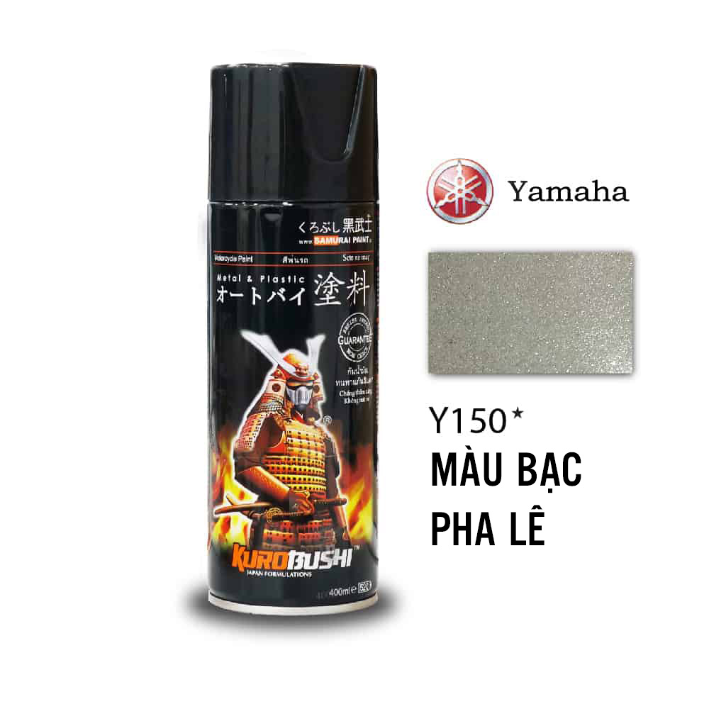 Sơn SAMURAI KUROBUSHI Y150 bạc pha lê chính hãng dành cho xe máy