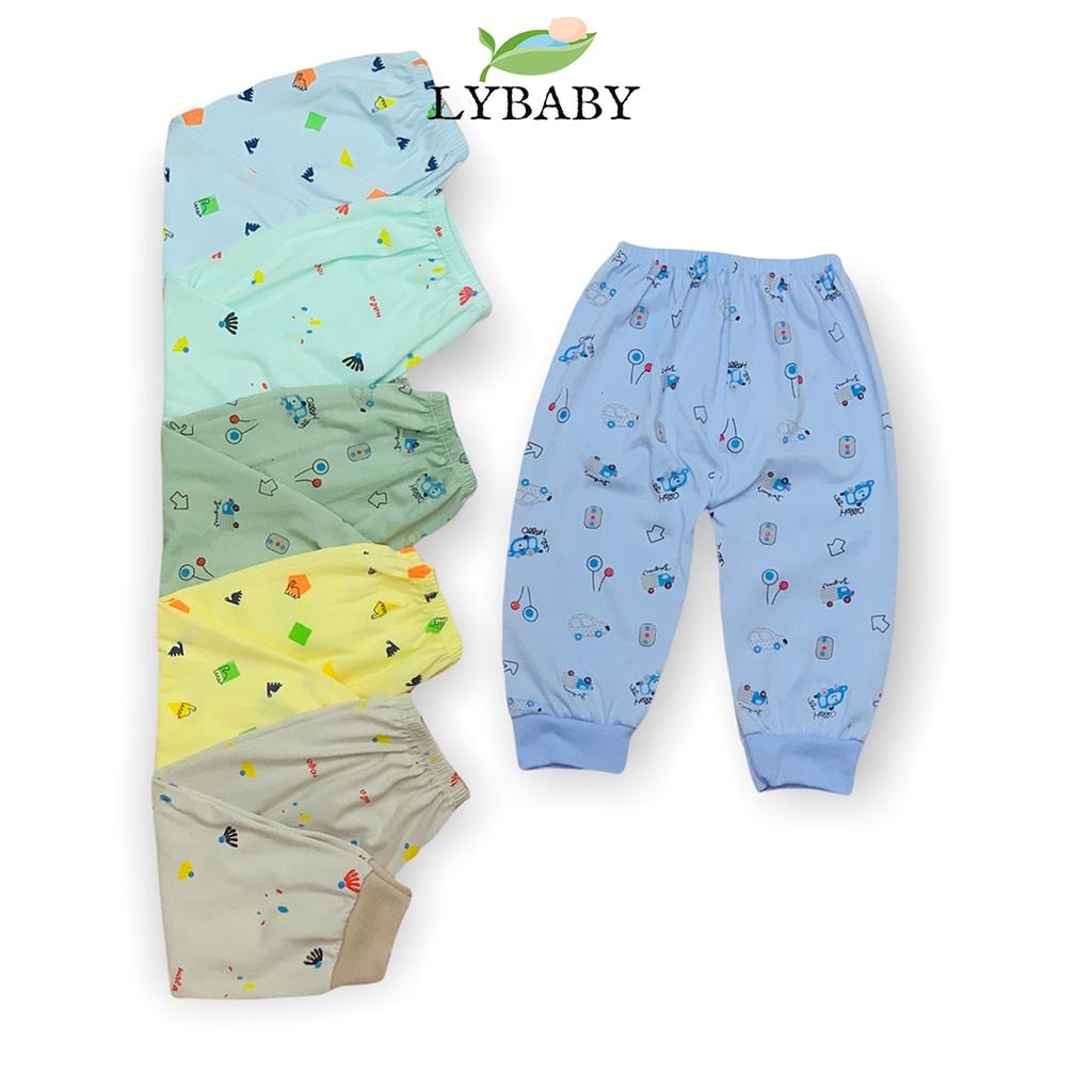 Quần dài cho bé trai bé gái LYBABY chống muỗi nằm điều hòa chất cotton QCD12