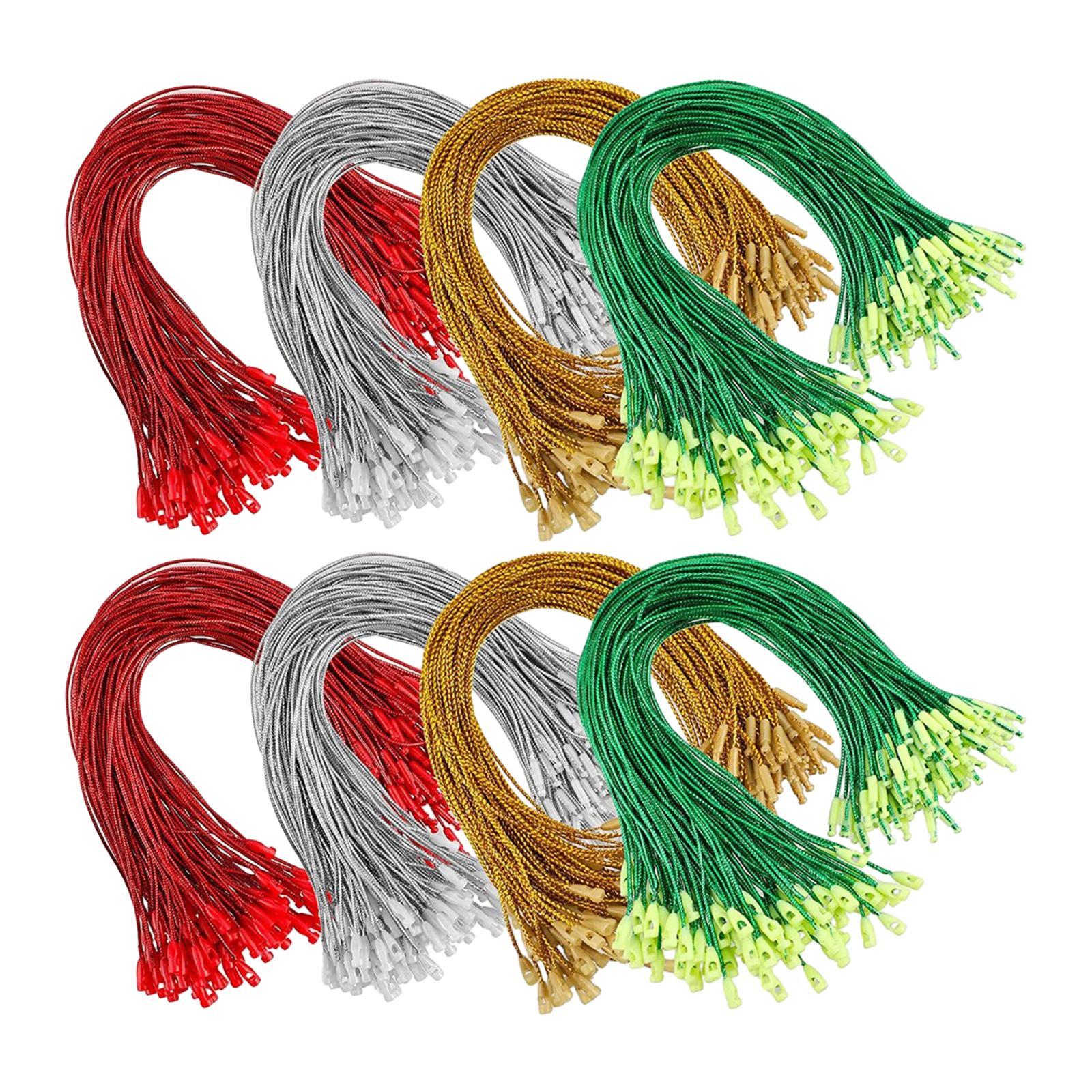 800Pcs Tag Rope Loop Tag Fasteners for Luggage Christmas Tree Accessory Toys