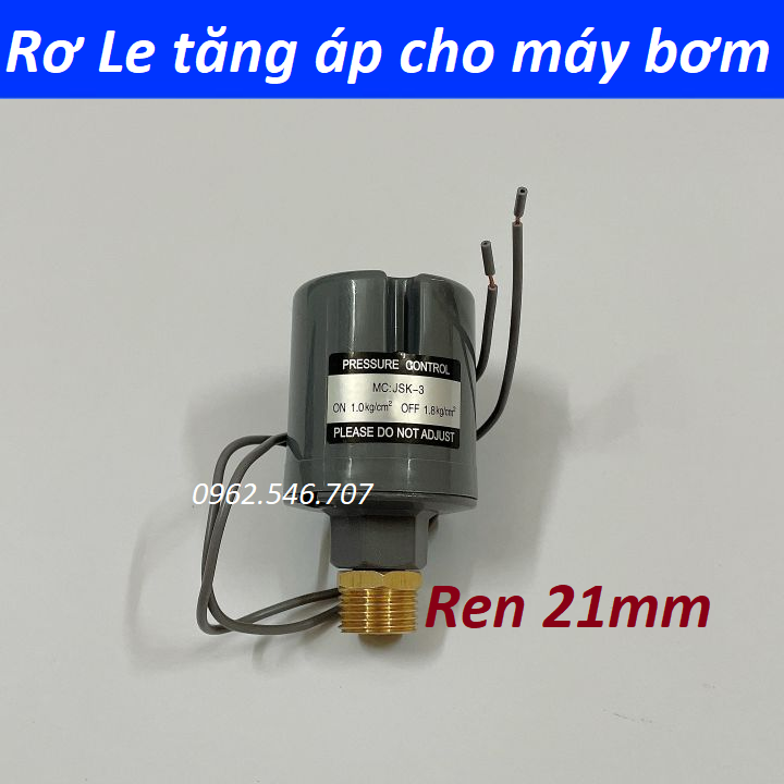 RƠ LE MÁY BƠM TĂNG ÁP REN NGOÀI 21mm - PHỤ KIỆN MÁY BƠM NƯỚC