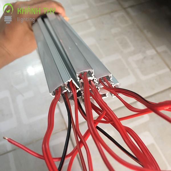 Đèn led thanh nhôm định hình lắp nổi 510 lắp tủ bếp, tủ quần áo, kệ trưng bày