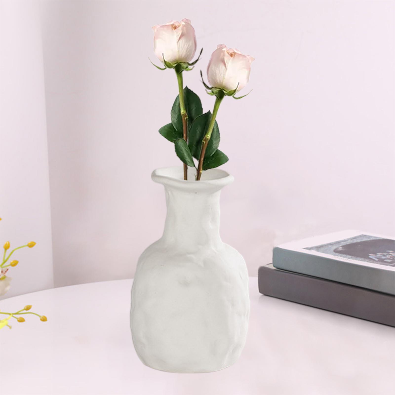 Modern White Dried Flower Vase for Home Bedroom Decoration