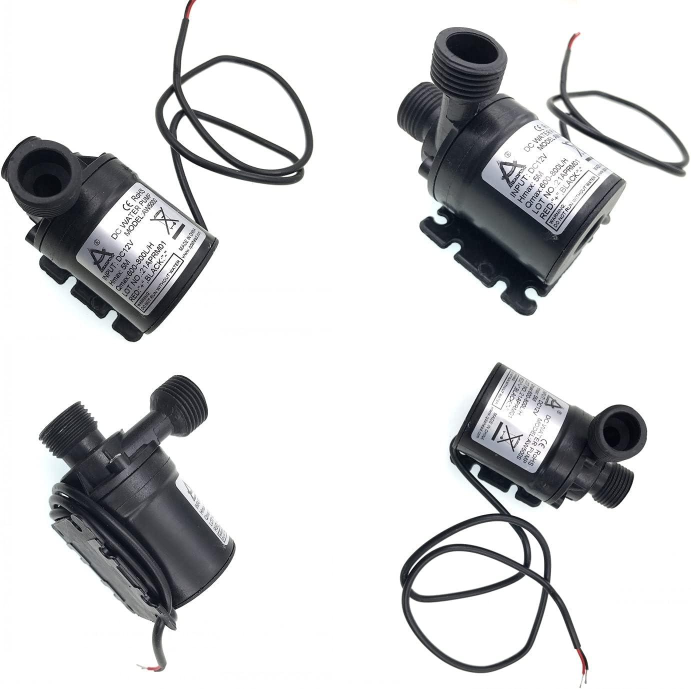 Máy Bơm Nước Chìm Không Chổi Than DC 12V Máy Bơm Nước Siêu Nhỏ 800L/H 5M Cho Ao/Đài Phun Nước/Bể Bơi/Hệ Thống Tuần Hoàn Nước Hồ Cá, Hệ Thống Tuần Hoàn Nước Bằng Năng Lượng Mặt Trời