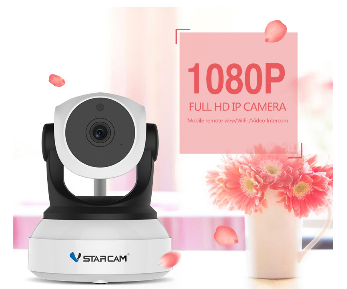 Combo Camera IP Wifi VStarcam C24s 2.0 - Full HD 1080p không dây , Kèm thẻ nhớ 32GB A1 Lexar  - Hàng chính hãng