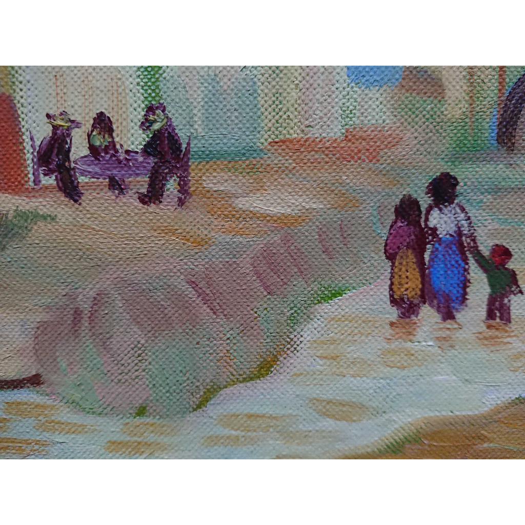 Tranh Sơn Dầu Vẽ Tay - Ký Ức Vàng 30x40cm