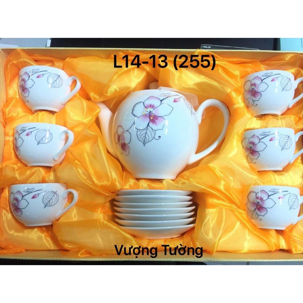 BỘ ẤM VÀ TÁCH TRÀ SỨ TRÁNG MEN CAO CẤP HÀN QUỐC GỒM 6 TÁCH LÀM QUÀ TẶNG TUYỆT VỜI