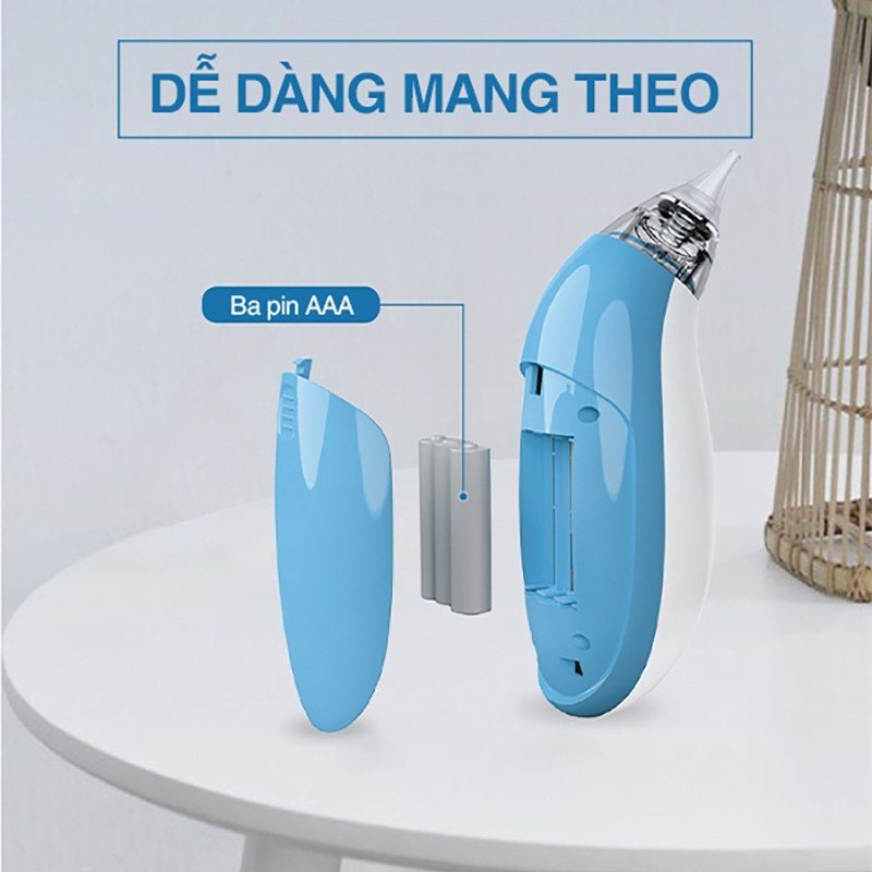 Máy Hút Mũi Cho Bé Smarbo. Tặng kèm 1 đầu hút mũi sơ cua. Dụng cụ hút mũi cho bé từ 0-6 tuổi