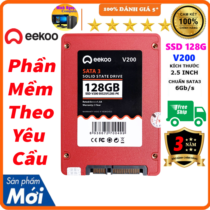 Ổ ssd 128gb V200 eekoo 2.5in sata 3 - Hàng chính hãng Vinago