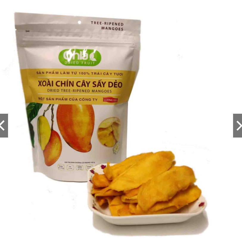 Combo 1kg xoài chín sấy dẻo Lương Gia