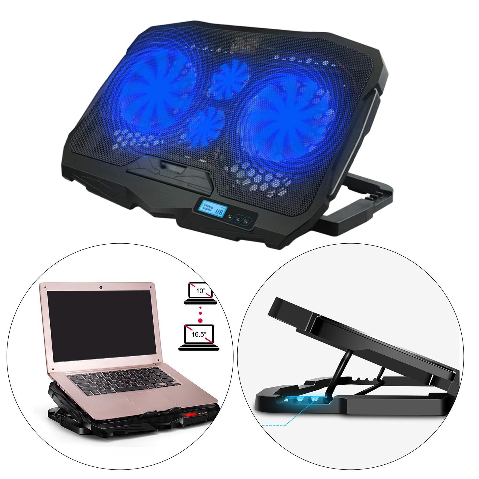 Gaming Laptop Cooler Stand Cooling Pad LCD Screen -16.5 Inches