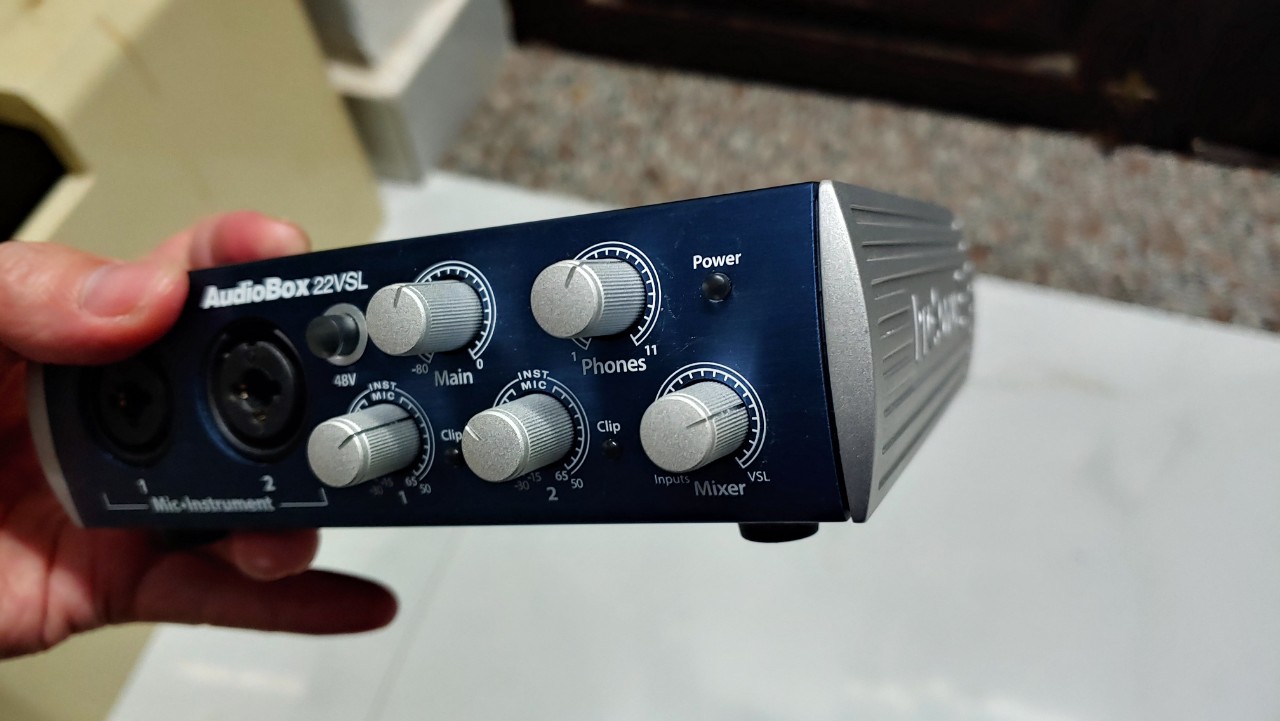 sound card audio interface PreSonus audiobox 22vsl - thu âm live stream chất lượng cao - like new có hộp