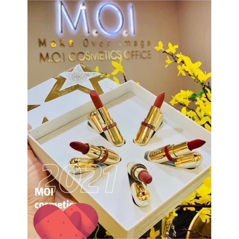 SET 5 THỎI SON MINI GOLDEN GIFT - MOI COSMETICS