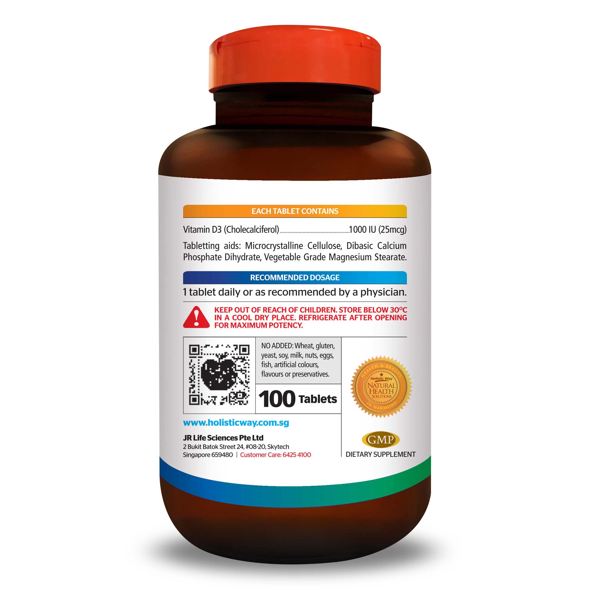 Viên Uống Bổ Sung Vitamin D3 Tăng Cường Phát Triển Xương Và Chiều Cao Holistic Way