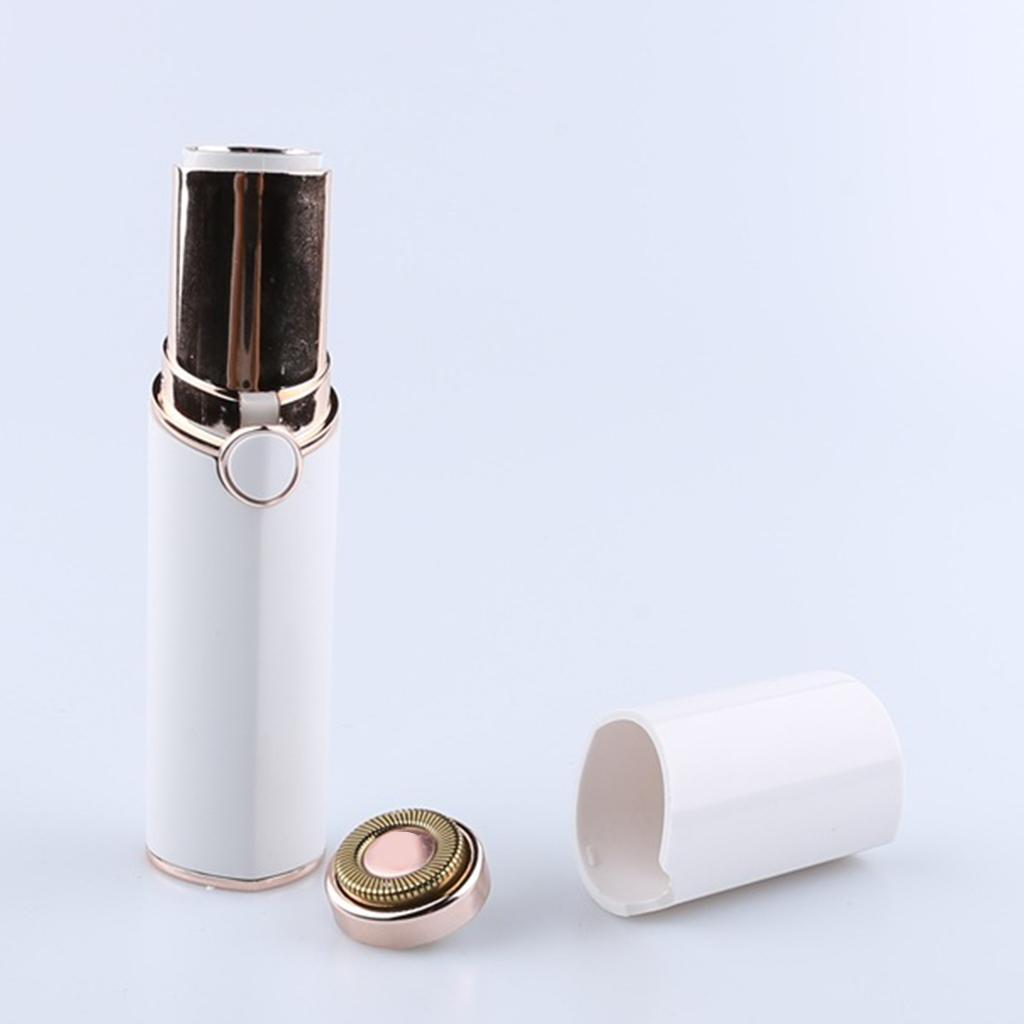 Mini Portable Facial Hair Remover Epilator for Ladies Shaver Painless USB, Waterproof & Easy to Clean