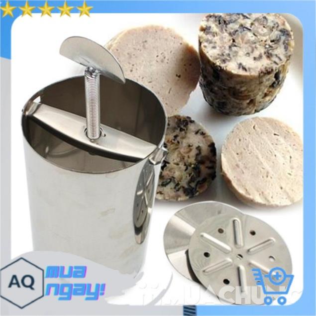 Khuôn Làm Giò, Bộ Khuôn Làm Giò Lụa, Giò Mỡ, Chả Bằng Inox Tại Nhà Siêu Tiện Dụng, Hợp Kim Inox Chống Gỉ