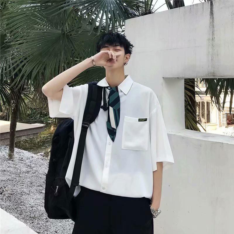 Áo sơ mi ngắn tay thời trang cho nam