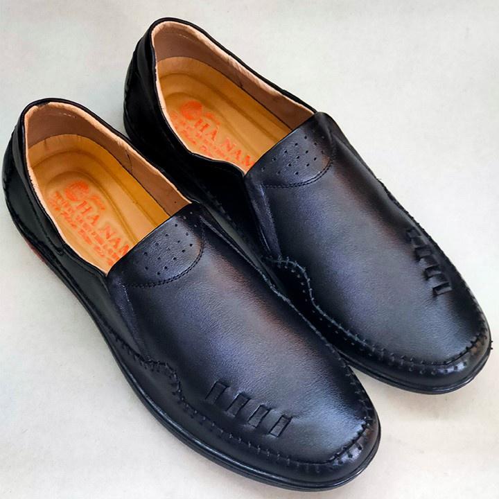 Giày Mọi Nam Da Bò Thật TiTi ĐÔ Cao Cấp GM2037d