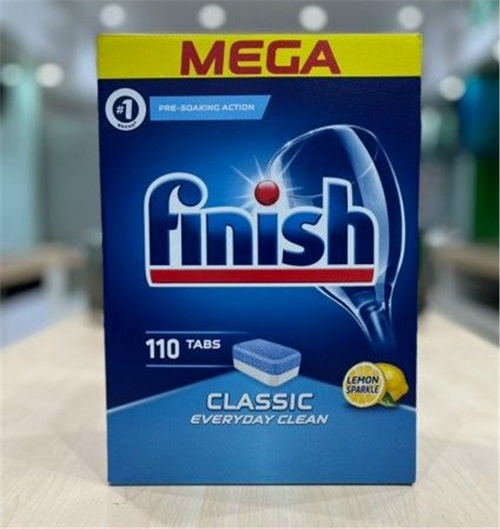 Viên rửa bát Finish Classic 110 viên mẫu 2021 + Tặng 2 viên Finish Nhật