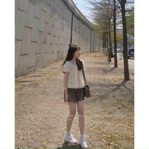 Bộ đồ bầu đùi mẫu mới thời trang mặc bầu và sau sinh