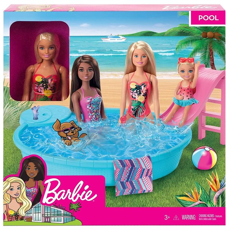 Búp Bê Hồ Bơi Mát Lạnh Barbie GHL91